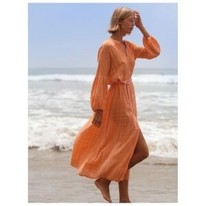 cali by cali dreaming Elizabeth cotton maxi dress S